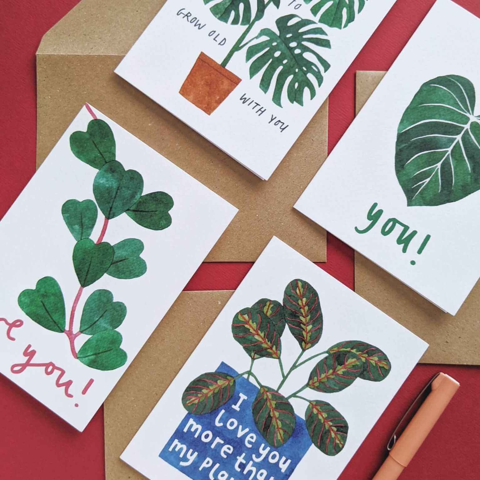 Botanical Valentine - incorporating my love for houseplants